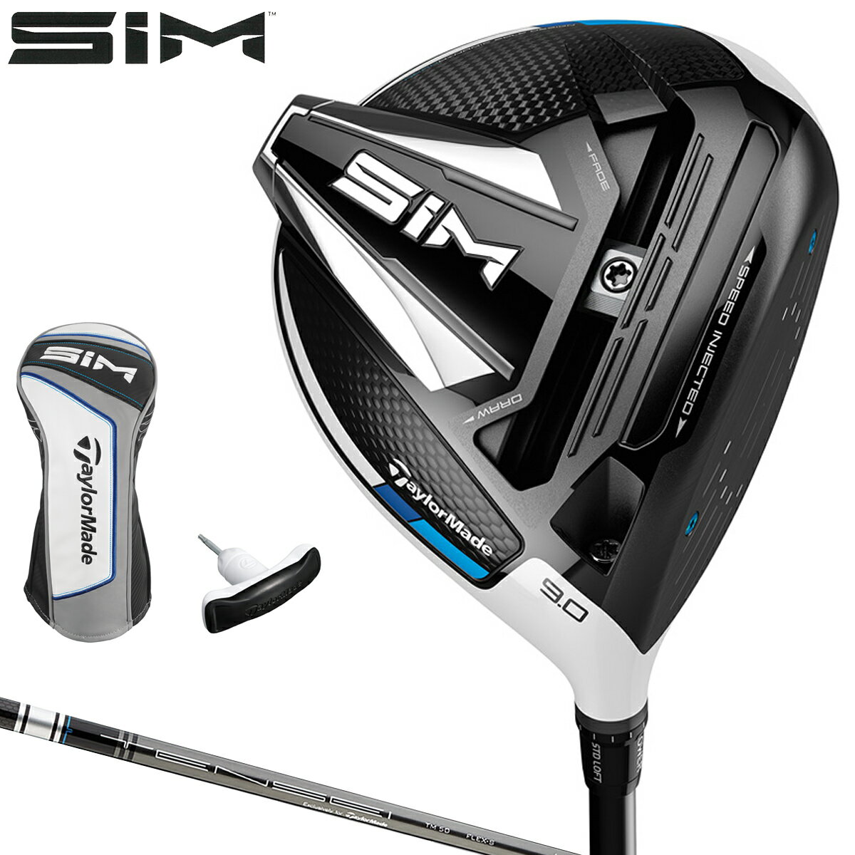 【予約】TaylorMade(テーラーメイド)日本正規品 SIM(シム) ドライバー 2020新製品 TENSEI SILVER TM50カーボンシャフト ※2月7日発売予定御予約受付中※