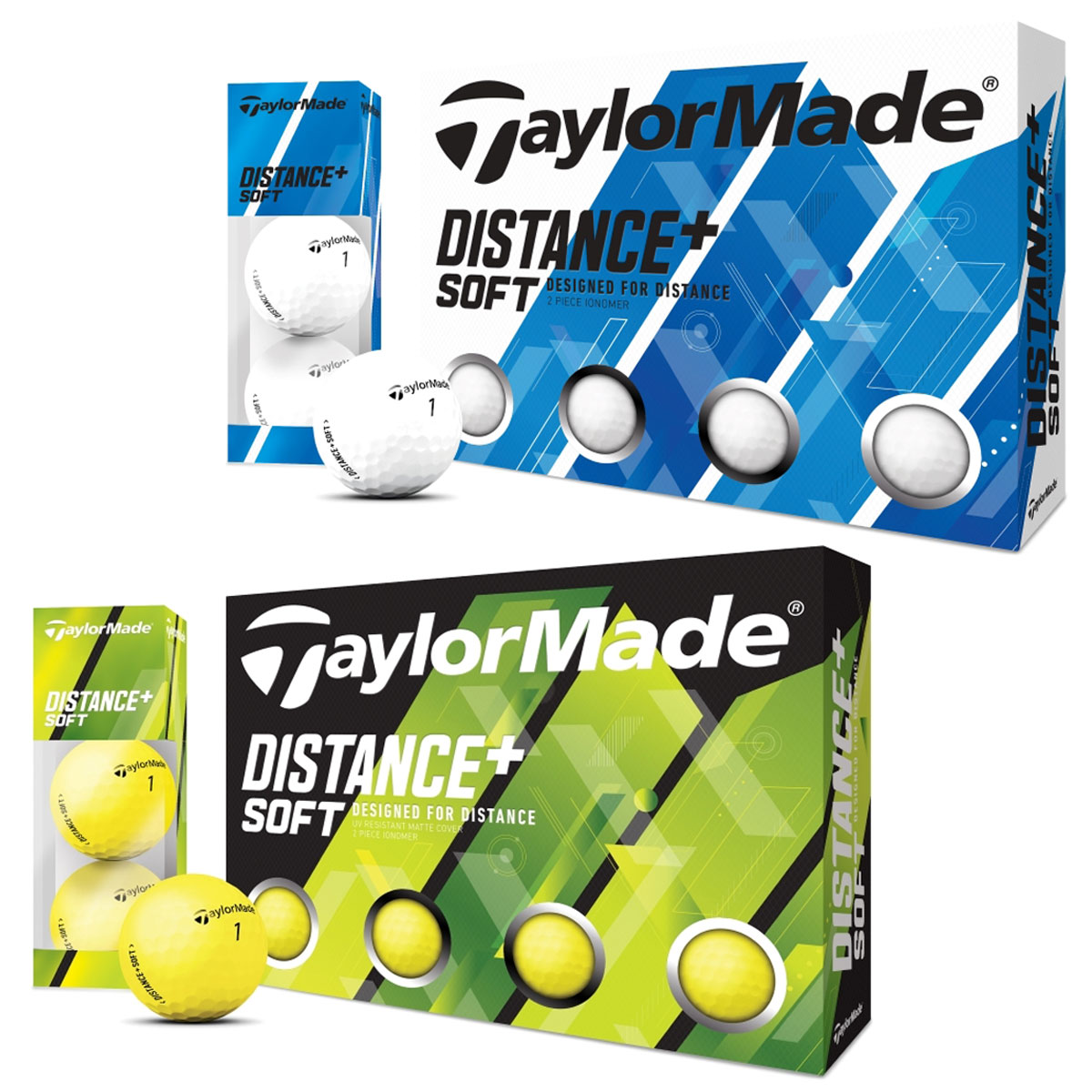 TaylorMade テーラーメイド 日本正規品 DISTANCE+ SOFT ディスタンスプラスソフト ゴルフボール 1ダース 12個入 【あす楽対応】