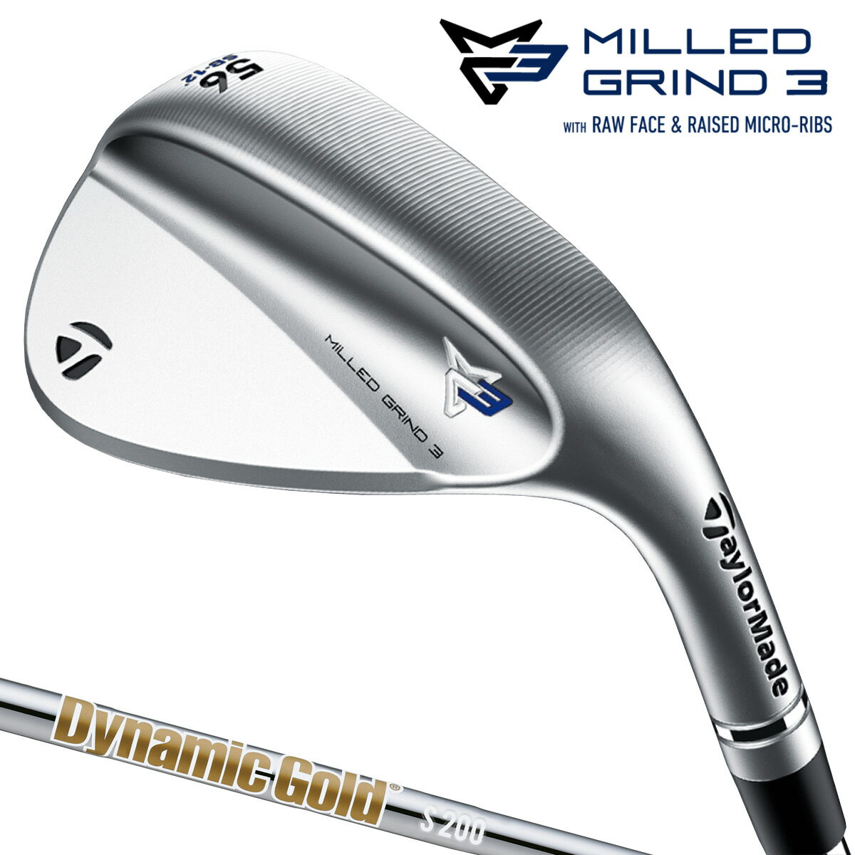 TaylorMade(テーラーメイド)日本正規品 MILLED GRIND3(ミルドグラインド) ウェッジ 2021モデル ダイナミックゴールド(HT)スチールシャフト 【あす楽対応】