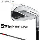 TaylorMade テーラーメイド 日本正規品 STEALTH ステルス アイアン 2022モデル TENSEI RED TM60カーボンシャフト 5本セット(I#6～9、PW) 