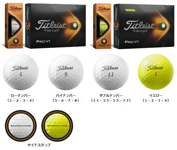 Titleist(タイトリスト)日本正規品 「PRO V1」、「PRO V1x」 2021新製品 ゴルフボール1ダース(12個入) 【あす楽対応】