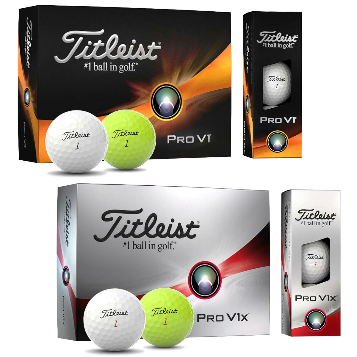 【5/15 エントリー/抽選で最大100%ポイントバック】 Titleist タイトリスト日本正規品 「 PRO V1 」、「 PRO V1x 」 2023モデル ゴルフ..