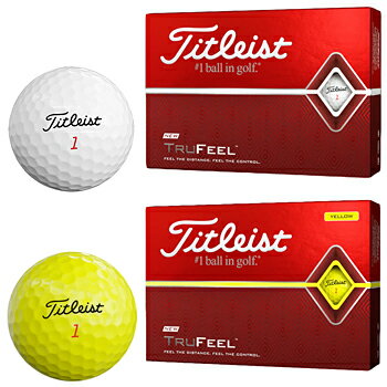 【【最大5000円OFFクーポン】】Titleist(タイトリスト)日本正規品 TRUFEEL(トゥルーフィール) ゴルフボール 2019モデル 1ダース(12個入り) 【あす楽対応】