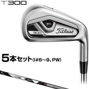 Titleist タイトリスト日本正規品 T300アイアン 3D055カーボンシャフト 5本セット(I#6〜9、PW) 【あす楽対応】