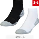 【【最大3300円OFFクーポン】】UNDER ARMOUR アンダーアーマー UAヒートギアテックローカット トレーニングソックス3足セット 1312430 【あす楽対応】