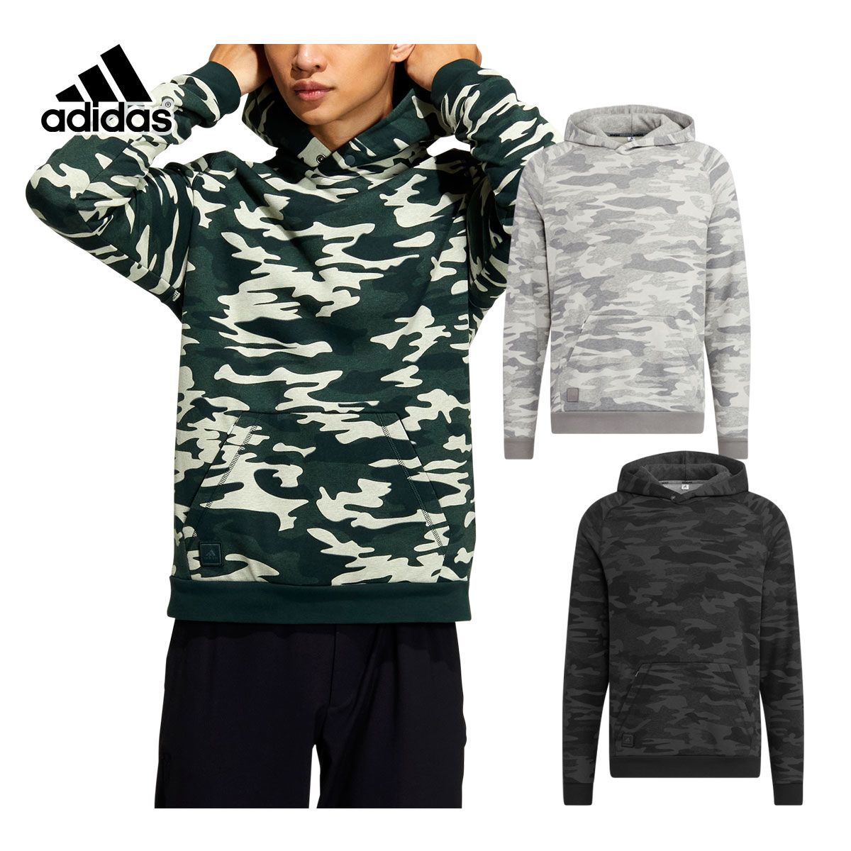 アディダス ゴルフ adidas Golf ゴルフウエア メンズ フーディー 「 KP965 」 長袖 プルオーバー 秋冬ウエア 【当店在庫品】