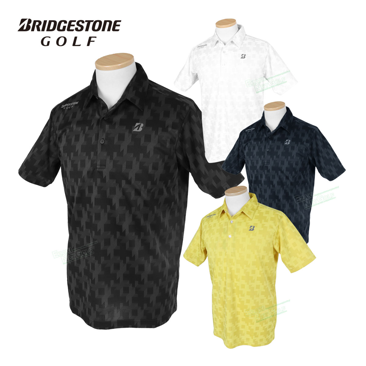【お買い物マラソン開催中】【クリアランス30%OFF!即納!】BridgestoneGolf ブリヂストンゴルフ ゴルフウエア 半袖シャツ 「 YGM08A 」 共衿シャツ 2023春夏モデル 【あす楽対応】
