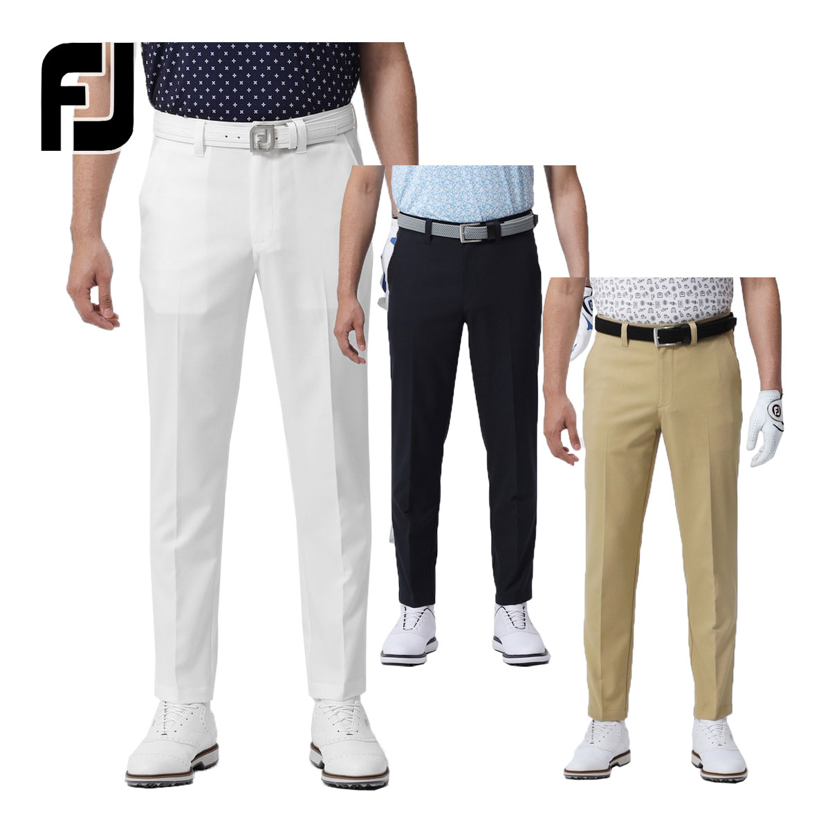 FOOTJOY フットジョイ ゴルフウエア ロングパンツ 「 FJ-S23-P03 」 リネン調ドライタッチストレッチ 春夏ウエア 【あす楽対応】