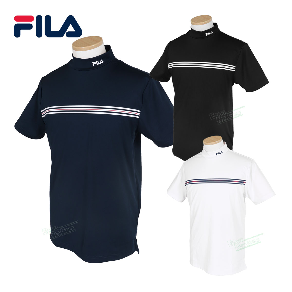 フィラ FILA GOLF フィラゴルフ ゴルフウエア 半袖シャツ 「 743600 」 モックネック 春夏ウエア 【あす楽対応】