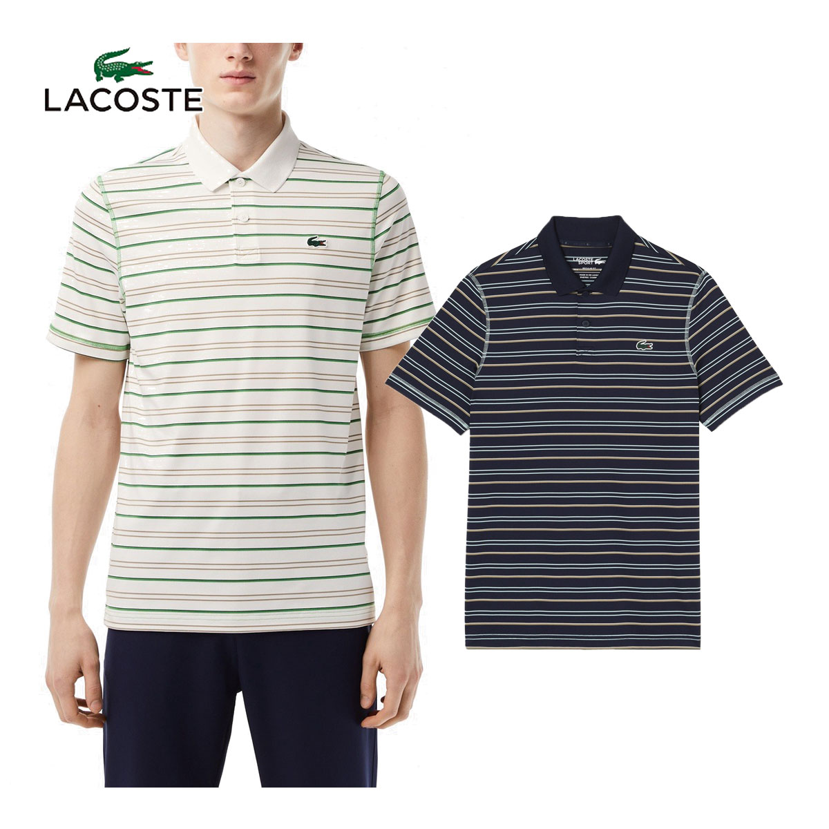 ラコステ LACOSTE ラコステ ゴルフウエア 半袖ポロシャツ 「 DH5182-99 」 ウルトラドライボーダーゴルフ 2023モデル 春夏ウエア 【あす楽対応】