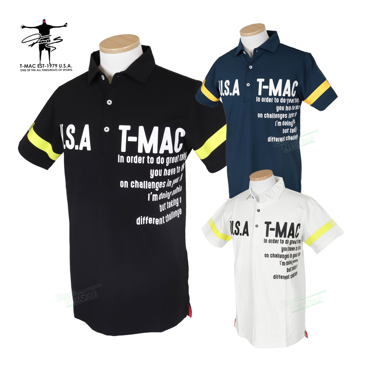 T-MAC GOLF ティーマック ゴルフウエア 半袖ポロシャツ 「 7413174104 」 春夏ウエア 【あす楽対応】