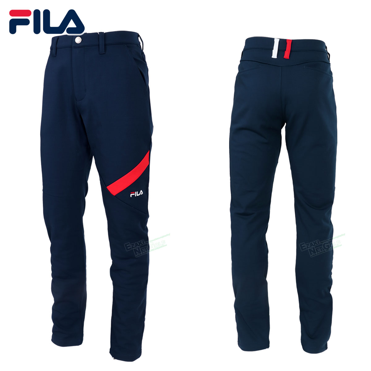 フィラゴルフ FILA GOLF ゴルフウエア メンズ ロングパンツ 「 783362 」 保温 ストレッチ テーパード パンツ 秋冬ウエア 【当店在庫品】