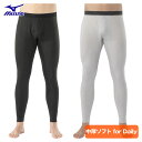 【7/15 23時59分まで!最大5倍!超ポイントバック祭】 ミズノ MIZUNO メンズ アンダーウエア 「 C2JBA621 」 ロングタイツ 前開き ブレスサーモ 中厚ソフト for Daily 2024秋冬モデル 【当店在庫品】