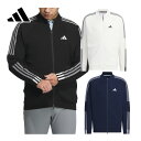 【2/10 エントリー/抽選で最大100%ポイントバック】 アディダス ゴルフ adidas Golf ゴルフウエア メンズ セーター 「 MKS27 」 スリーストライプス 防風 長袖 ライニング 2023秋冬モデル 【あす楽対応】