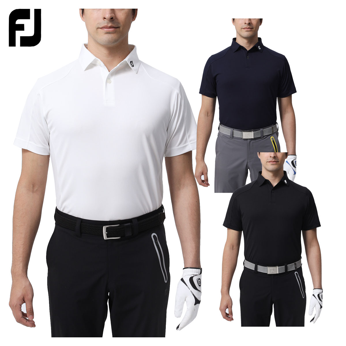 フットジョイ FOOTJOY ゴルフウエア メンズ 半袖シャツ FJ-S23-S20 ストレッチ 吸汗速乾 春夏ウエア 【あす楽対応】