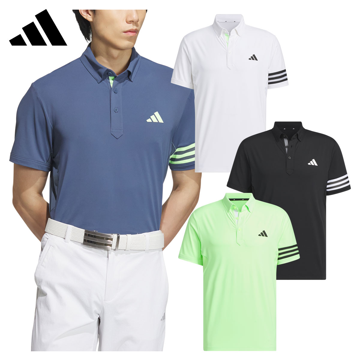 アディダス アディダス ゴルフ adidas Golf ゴルフウエア メンズ 半袖ポロシャツ 「 IKK68 」 吸汗速乾 ストレッチ 2024春夏モデル 【あす楽対応】