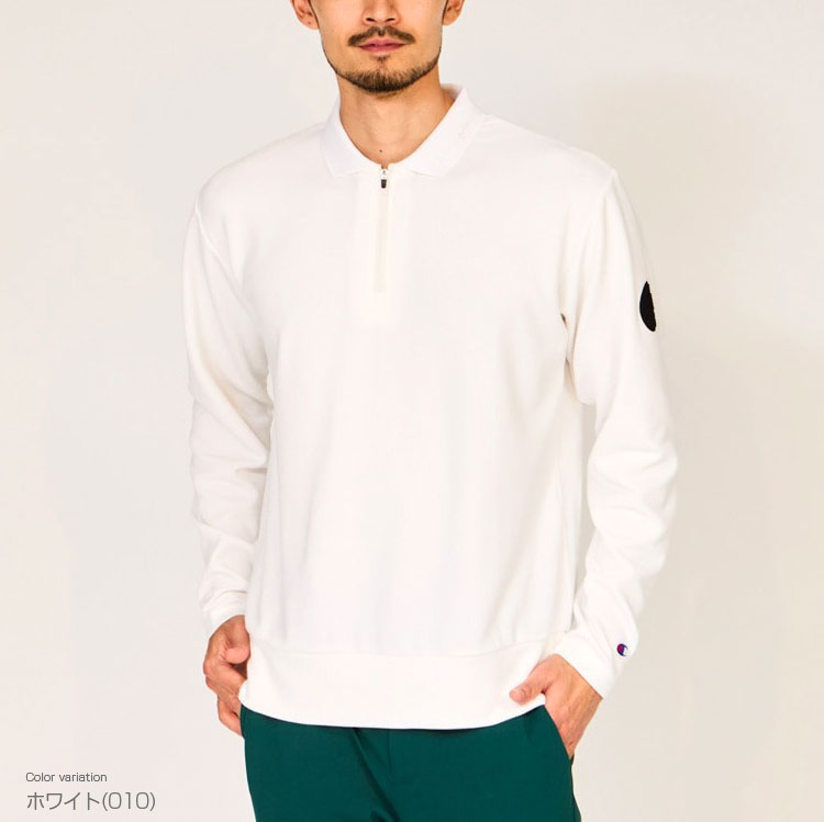 【11/27まで エントリー/抽選で最大100%ポイントバック】 チャンピオン Champion ゴルフウエア メンズ 長袖ポロシャツ 「 C3AG403 」 ストレッチ 速乾 UVカット 秋冬ウエア 【当店在庫品】