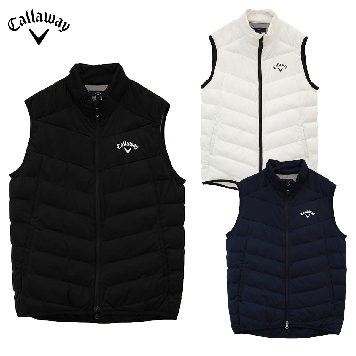 キャロウェイ ゴルフ Callaway GOLF ゴルフウエア メンズ ベスト 「 C23216100 」 スターストレッチ フルジップ 中綿 秋冬ウエア 【当店在庫品】