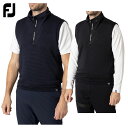 【9/20 エントリー/抽選で最大100%ポイントバック】 フットジョイ FOOTJOY ゴルフウエア メンズ ベスト 「 FJ-F24-M01 」 ハーフジップ 保温 吸汗速乾 秋冬ウエア 【当店在庫品】