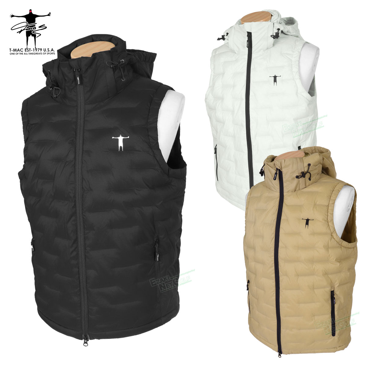 ティーマック T-MAC GOLF ゴルフウエア メンズ ダウンベスト 「 7413317111 」 秋冬ウエア 【当店在庫品】
