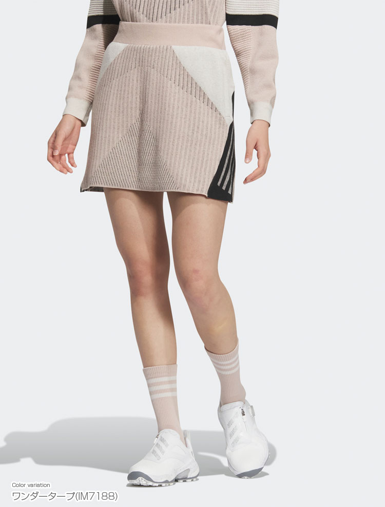 アディダス ゴルフ adidas Golf ゴルフウエア レディス スカート 「 JSB88 」 アーカイブグラフィック ニット 秋冬ウエア 【当店在庫品】