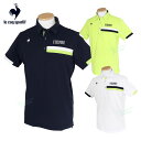 ルコック スポルティフ le coq sportif ゴルフウエア メンズ 半袖シャツ 接触冷感 メッシュ 小柄 ジャガード 「 LG5SHS08M 」 2025春夏モデル 【当店在庫品】