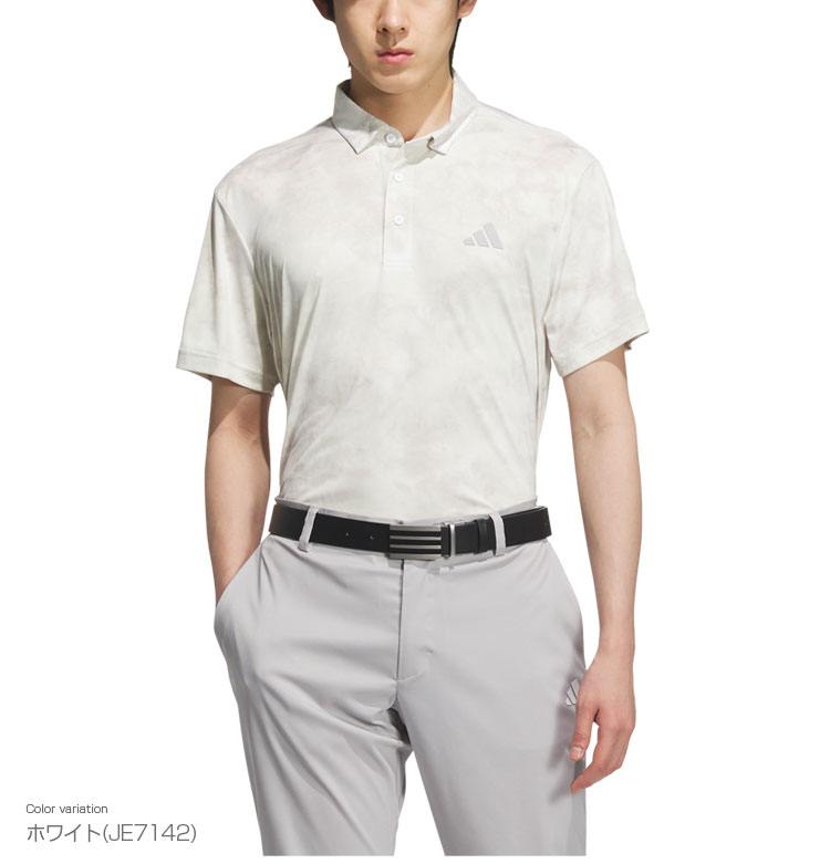 【11/18 エントリー/抽選で最大100%ポイントバック】 アディダス ゴルフ adidas Golf ゴルフウエア メンズ 半袖シャツ 「 KVH24 」 カモフラージュ柄 2025春夏モデル 【当店在庫品】