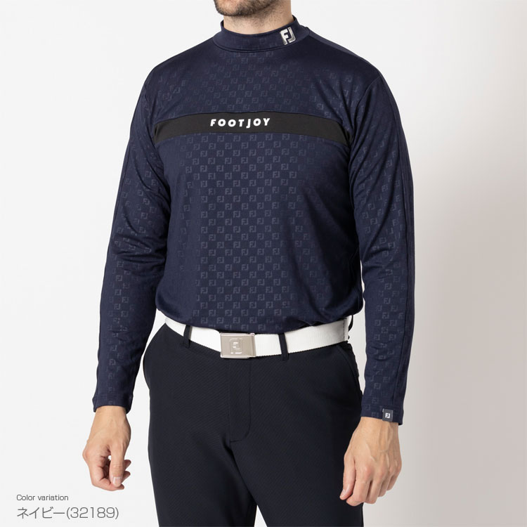 【11/4～11/11限定!エントリーで最強翌日配送商品10倍!】 フットジョイ FOOTJOY ゴルフウエア メンズ 長袖モックネックシャツ 吸汗速乾 ストレッチ 「 FJ-F24-S07 」 秋冬ウエア 【当店在庫品】