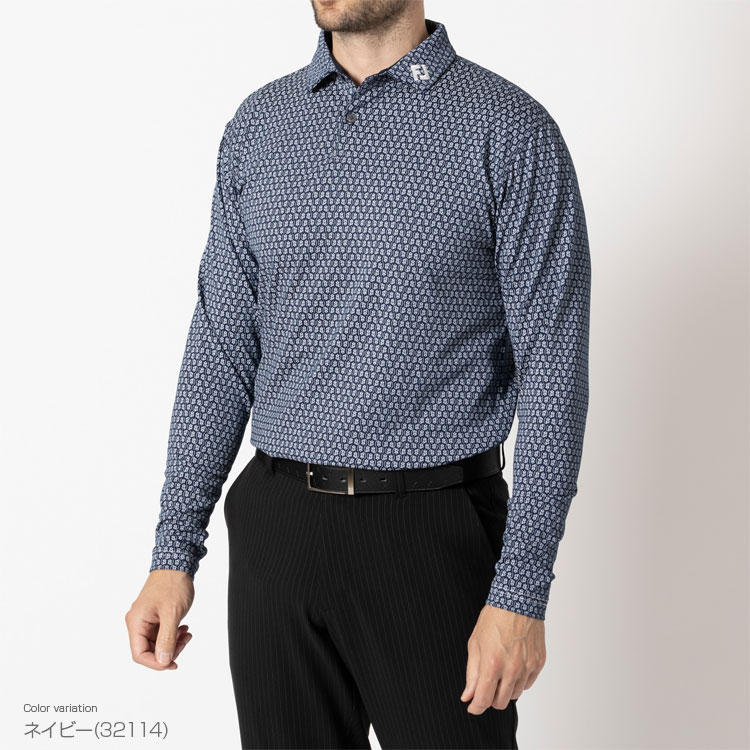 フットジョイ FOOTJOY ゴルフウエア メンズ 長袖シャツ 保温 吸汗速乾 UVケア ストレッチ 抗菌防臭 「 FJ-F24-S18 」 秋冬ウエア 【当店在庫品】