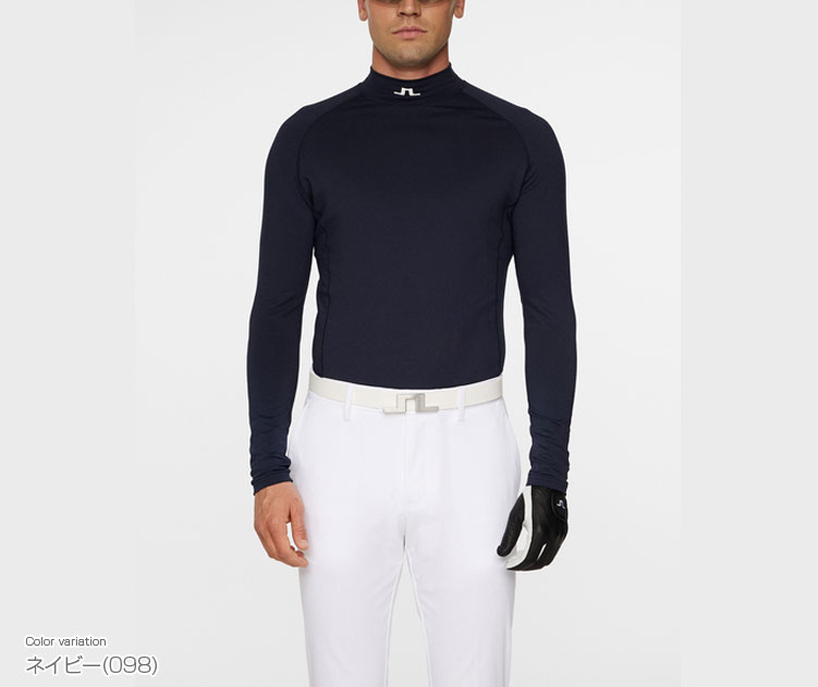 【11/4～11/11限定!エントリーで最強翌日配送商品10倍!】 ジェイリンドバーグ J.LINDEBERG ゴルフウエア メンズ 裏起毛 コンプレッション 保温 ストレッチ インナーシャツ 「 071-24911 」 2025秋冬モデル 【当店在庫品】
