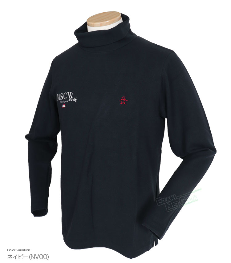 【11/11まで エントリーで最強配送10倍】 マンシングウエア Munsingwear ゴルフウエア メンズ 長袖タートルネックシャツ 蓄熱保温 HEAT NAVI 吸湿発熱 「 MG4FLS34M 」 秋冬ウエア 【当店在庫品】