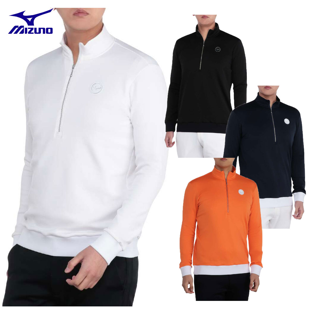 【11/27まで エントリー/抽選で最大100%ポイントバック】 ミズノ MIZUNO ゴルフウエア メンズ プルオーバー ブレスサーモ ハーフジップ 「 E2MAB505 」 秋冬ウエア 【当店在庫品】