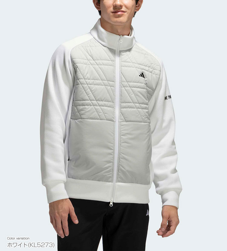 アディダス ゴルフ adidas Golf ゴルフウエア メンズ ジャケット ファブリックミックス 「 OFG58 」 2025秋冬モデル 【当店在庫品】