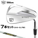Wilson STAFF ウィルソンスタッフ 正規品 STAFF MODEL BLADE アイアン ダイナミックゴールドMID115スチールシャフト 7本セット(I#4~9、PW)