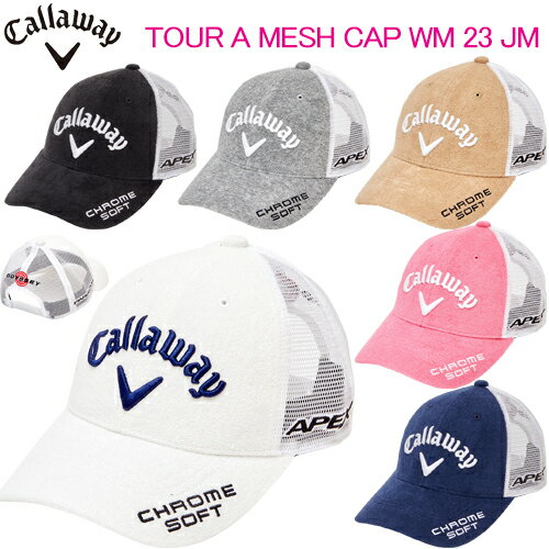 キャロウェイ キャロウェイ ゴルフTOUR A MESH CAP WM 23 JMツアーモデルキャップ 吸汗速乾レディース ゴルフ ウェア「Callaway Golf C23990201」【あす楽対応】2023年春夏モデル日本正規品