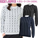 ロッキー&ホッパー丸首セーターレディース ゴルフ ウェア「ROCKY&HOPPER RH-2450WL」2024年秋冬モデル