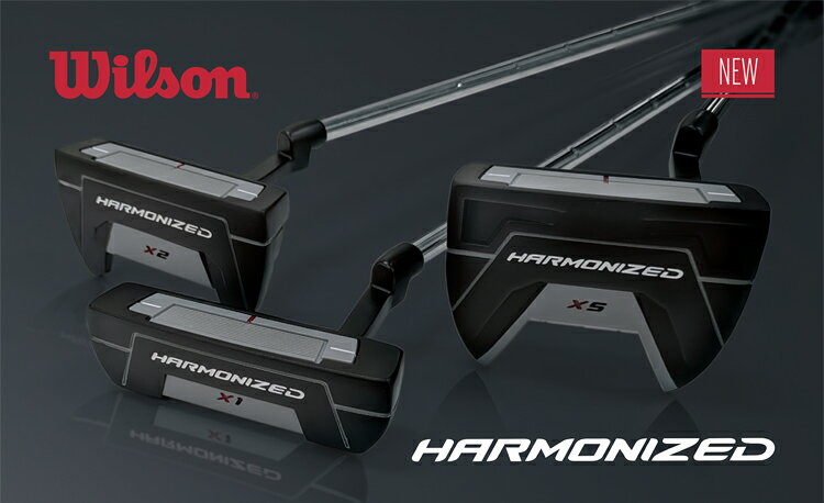 【掲載ショップ限定P10倍※要エントリー11/27 1:59まで】ウィルソンハーモナイズドパターパターカバー付きX1,X2,X5各種オリジナルスチールシャフト「Wilson Putter」2025年モデル日本正規品