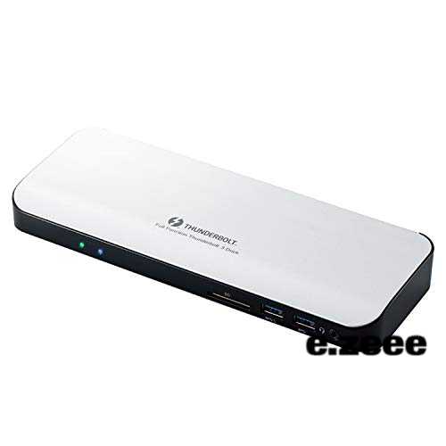 エレコム ドッキングステーション ThunderBolt3 PD対応 (USB-C/USB-A/HDMI/4極φ3.5/SD/LAN) シルバー DST-TB301SV