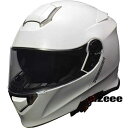 色：ホワイト サイズ：L リード工業(LEAD) バイク用 インナーシールド付き システムヘルメット REIZEN (レイゼン) ホワイト Lサイズ (59-60cm未満)