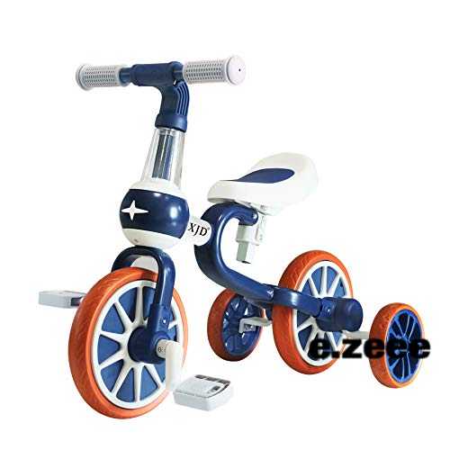 色：ブルー サイズ：クラシック XJD 三輪車 二輪車 子供 幼児用 自転車 3in1 キッズバイク 1−5歳に向け 多機能 ペダルなし自転車 ランニングバイク 変身バイク 軽量 ノーパンクタイヤ サドル