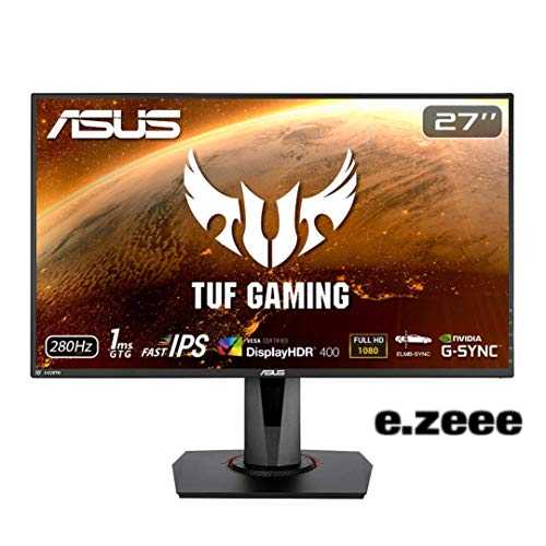 色：ブラック ASUS ゲーミングモニター TUF Gaming VG279QM 27インチ/フルHD/IPS/280Hz/1ms/HDR/HDMI*2,DP/G-SYNC Compatible/ELMB/スピーカー　