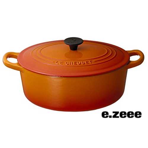 ルクルーゼ ココットオーバル 色：オレンジ サイズ：25cm ル・クルーゼ(Le Creuset) 鋳物 ホーロー 鍋 ココット・オーバル 25 cm オレンジ ガス IH オーブン 対応 【日本販売品】