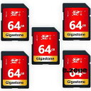 Gigastone 64GB SDJ[h 5Zbg UHS-I U1 Class 10 SDXC [J[h  tHD rfI fW^J SD card Full HD