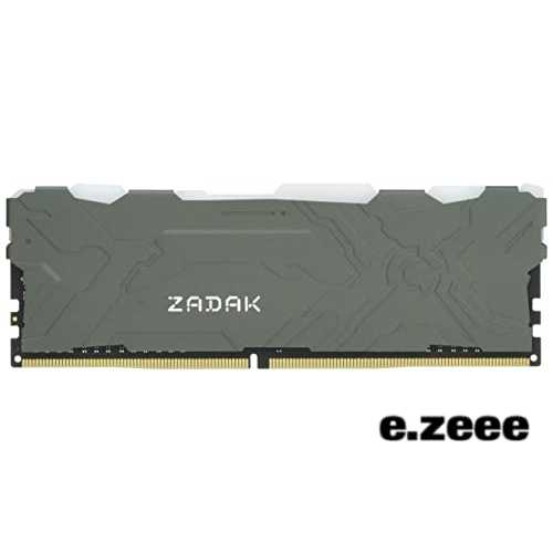 色：DDR4 3200MHz Apacer ZADAK DDR4 3200MHz デスクトップPC用メモリ MOAB PC4-25600 16GB (8GB*2枚) ゲーミング RGB 発光型 1.35V CL16 ZD4-MO132C28-16GYG2 1