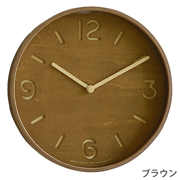 掛け時計 【Lemnos レムノス】THOMSON トムソン LC10-26 NT 掛け時計 壁掛け 壁掛...