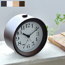 【25日はポイント最大10倍祭♪】タカタレムノス lemnos アラーム時計 リキ アラームクロック RIKI ALARM CLOCK WR09-14 WR09-15 置き時計 グレー ホワイト ナチュラル ブラウン かわいい 置時計 おしゃれ 目覚まし時計 シンプル 北欧 レムノス 渡辺力 木製 日本製(3)