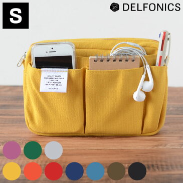 バッグインバッグ インナーキャリング S キャンバス ショルダー DELFONICS デルフォニックス A6 帆布 無地 小物入れ 化粧ポーチ ポシェット 布 スマホ ポーチ ショルダー メンズ レディース 男女兼用 ショルダーバッグ おしゃれ