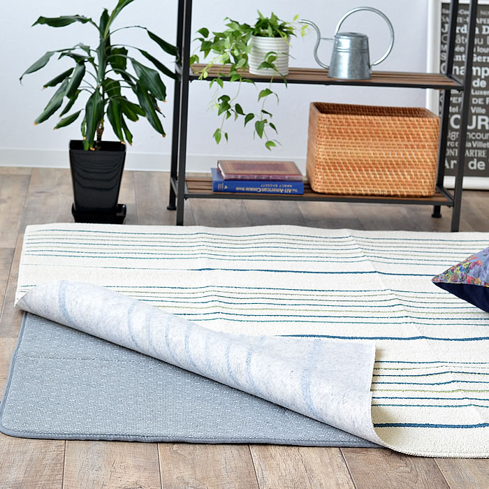 下に敷くだけで 薄いラグがふかふかラグに 下敷き専用のアンダーソフトラグ 130 190cm お手入れもラクチンで汚れたら上のラグを洗うだけ 表裏滑り止め加工 防音 保湿 アンダーソフトラグ 130 190 洗える 大注目 床暖 ホットカーペット対応 滑り止め リビング おすすめ