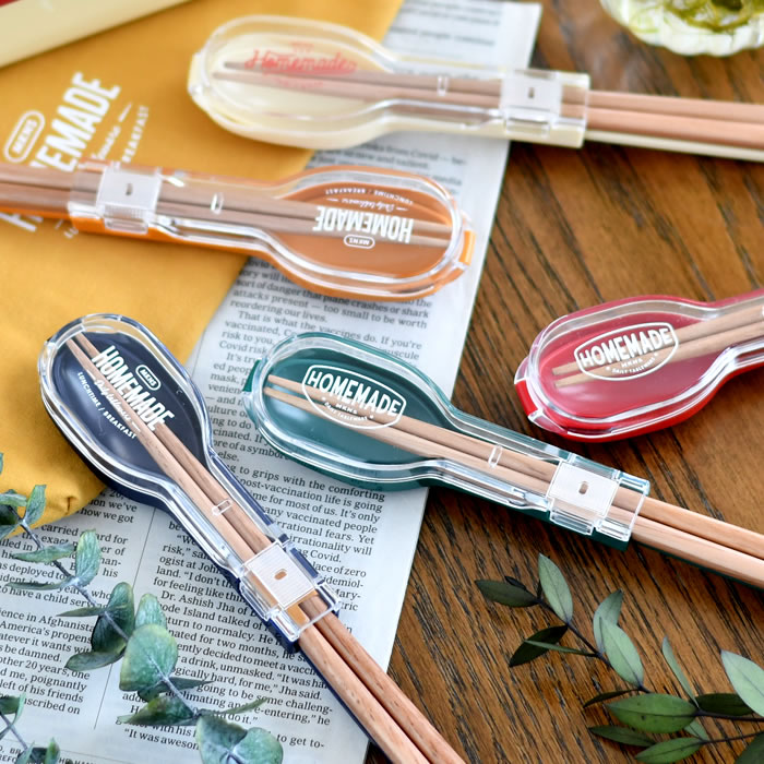 【11/25はポイント最大10倍祭♪】サブヒロモリ ミコノスデュオ 抗菌 コンビセット&ハーフケース L お箸 スプーン セット スプーン 箸セット お弁当 子...