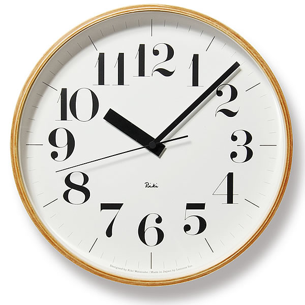 【25日はポイント最大10倍祭♪】掛け時計 電波時計【Lemnos レムノス】riki clock RC リキクロック WR08-27 北欧 渡辺力 壁掛け時計 掛時計 時計 クロック デザイン時計 インテリア時計 プライウッド 人気 デザイン インテリア [2]
